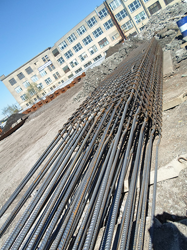 Арматурный каркас для устройства стены в грунте